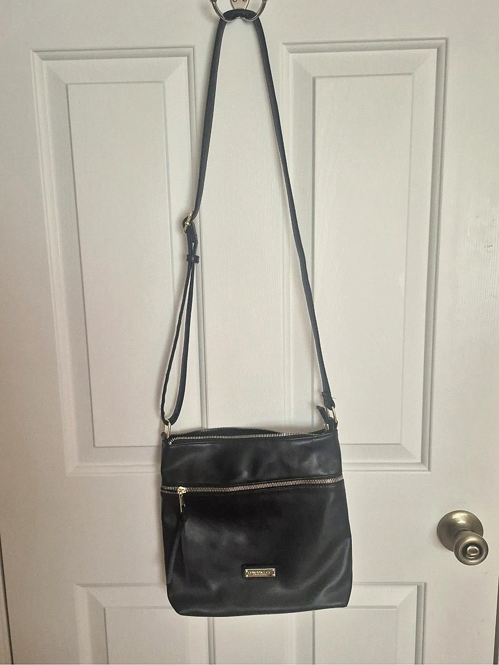 London Fog Renee Black Crossbody Bag
